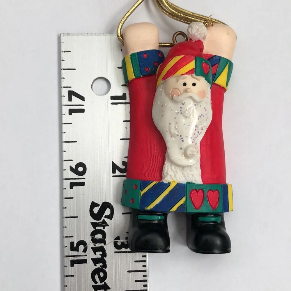 Ceramic Santa ornament